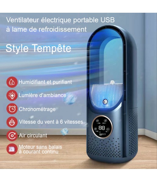 Ventilateur électrique portable USB à lame de refroidissement d