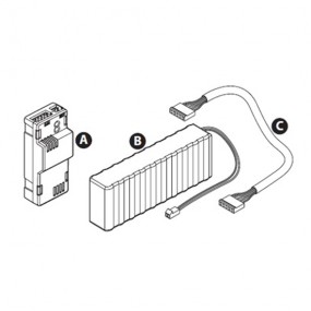Kit Batterie de secours rechargeable (PLATINE STARG) + Carte de Charge BAT M016 - 24V, 1.6 Ah