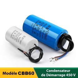 Condensateur de démarrage CBB60 18 UF 450V