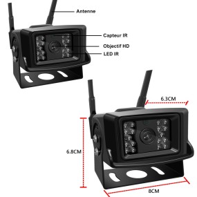 Caméra de Surveillance Sécurité extérieure IP SIM 3G 4G HD 5MP 1080P Sans Fil