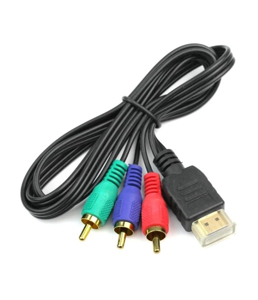 Câble convertisseur HDMI vers RCA AV 1m3ft HD TV, adaptateur AV, transmetteur, fonction de connexion, coordinateur vidéo