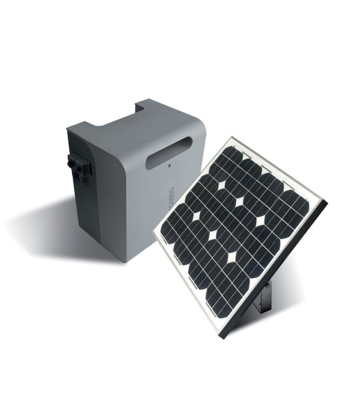 Kit solaire photovoltaïque pour alimentation 24V avec caisson batterie King Gates GOGREENKIT