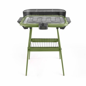 Barbecue électrique sur pieds ou table - 2000 W – Vert Kaki - DomoClip DOM297K