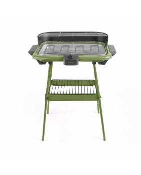 Barbecue électrique sur pieds ou table - 2000 W – Vert Kaki - DomoClip DOM297K