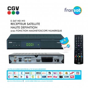 Récepteur Décodeur Enregistreur Satellite HD CGV E-SAT