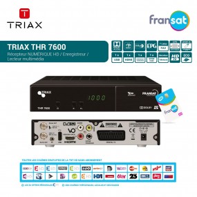 Récepteur Décodeur Satellite HD Triax THR 7600