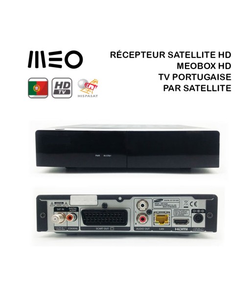 Récepteur Satellite HD MeoBox HD - Télévision Portugaise Par Satellite