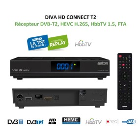 Récepteur TNT ASTON DIVA HD CONNECT T2