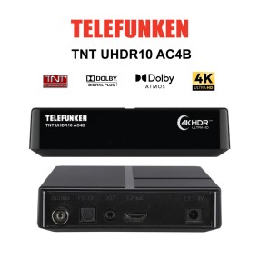 Récepteur TNT Ultra HD 4K TELEFUNKEN UHDR10 AC4B