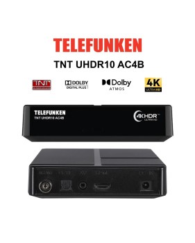 Récepteur TNT Ultra HD 4K TELEFUNKEN UHDR10 AC4B