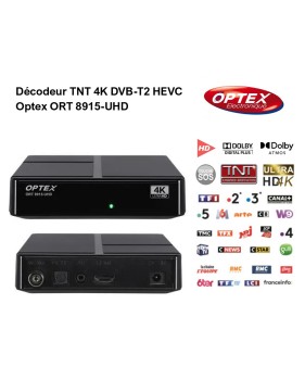 Décodeur TNT 4K Optex ORT 8915-UHD