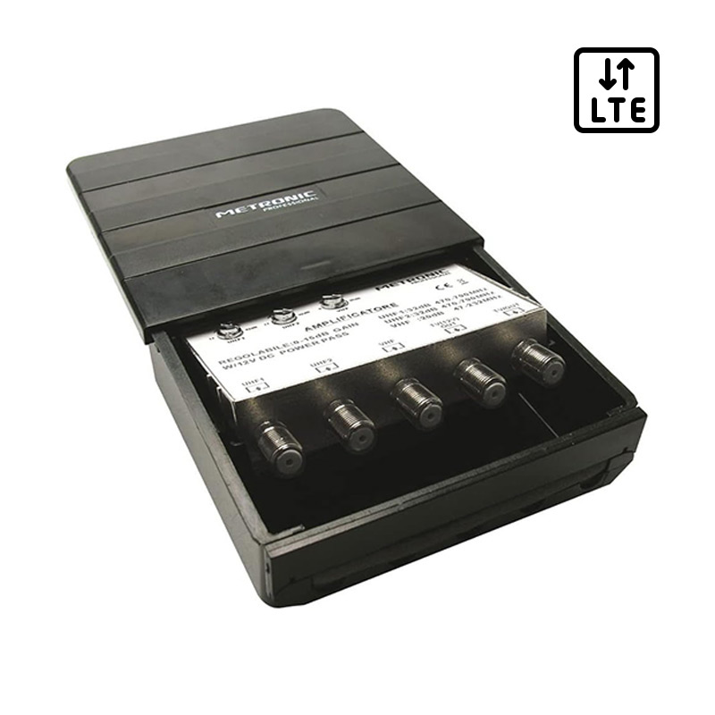 Amplificateur TV Audio Noir Ultra-Pur avec Filtre LTE