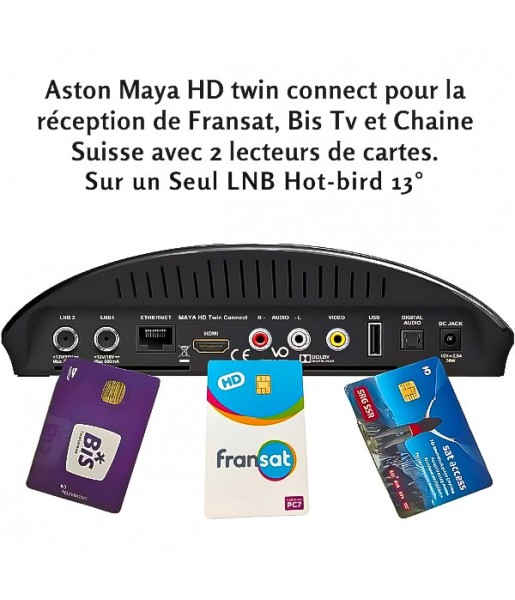 Décodeur Aston Maya HD Twin Connect