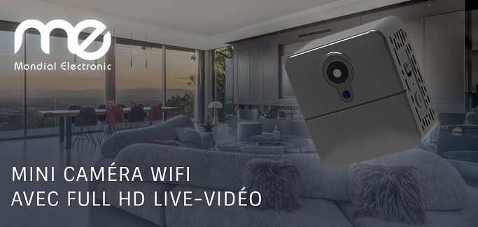 Mini Caméra Wifi Avec Full HD Live Vidéo